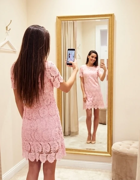 She photographs the dress she wishes
